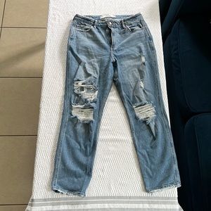 Curve high rise mom jeans